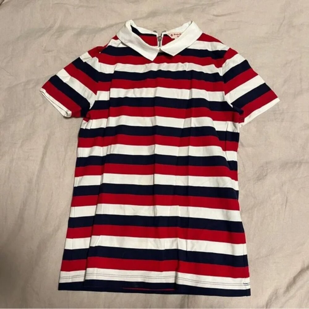 Brooks Brothers Red, White and Blue Polo Shirt Americana Short Sleeve Size Small